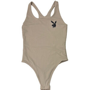 Playboy Women's Beige Bodysuit